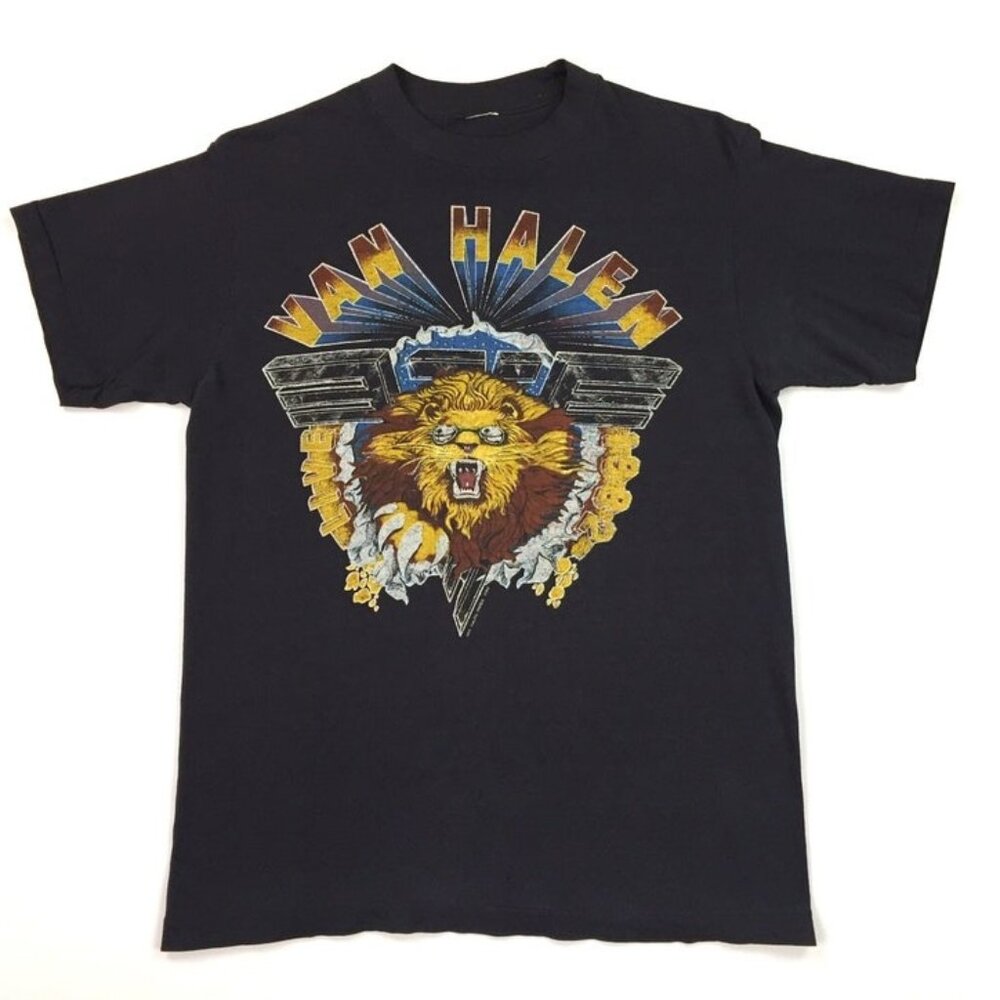 retro 80s VAN HALEN Diver Down 1982 Hide Your Sheep tour concert t shirt